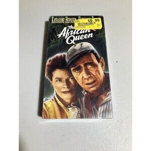 The African Queen (VHS) Katharine Hepburn Humphrey Bogart Tested